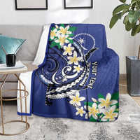 FSM Chuuk State Polynesian Shark Tattoo Personalised Blanket