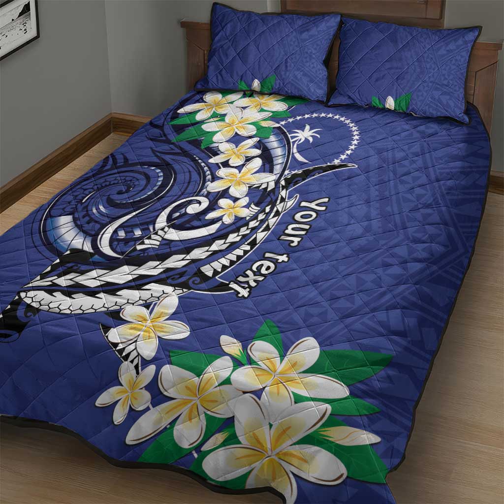 FSM Chuuk State Polynesian Shark Tattoo Personalised Quilt Bed Set