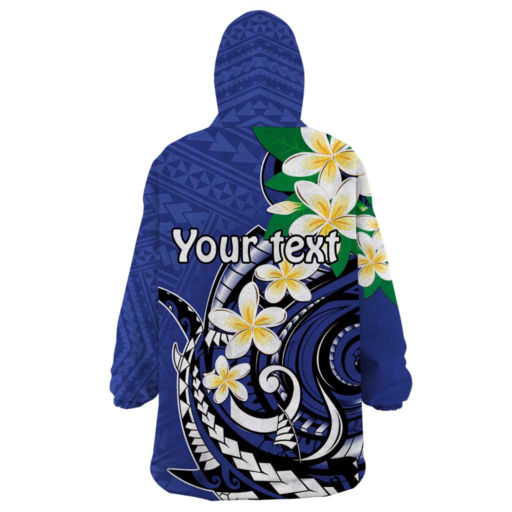 FSM Chuuk State Polynesian Shark Tattoo Personalised Wearable Blanket Hoodie
