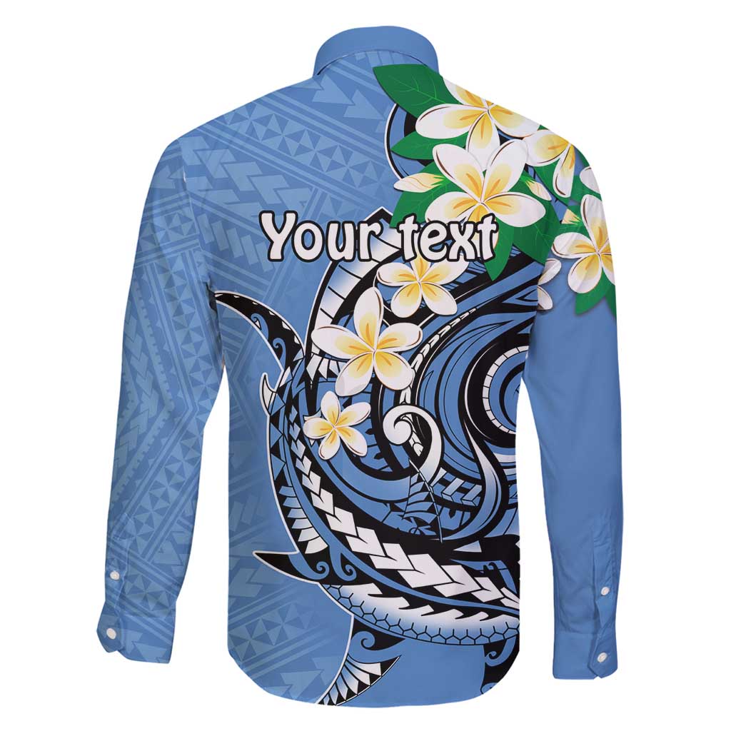FSM Kosrae Polynesian Shark Tattoo Personalised Family Matching Long Sleeve Bodycon Dress and Hawaiian Shirt