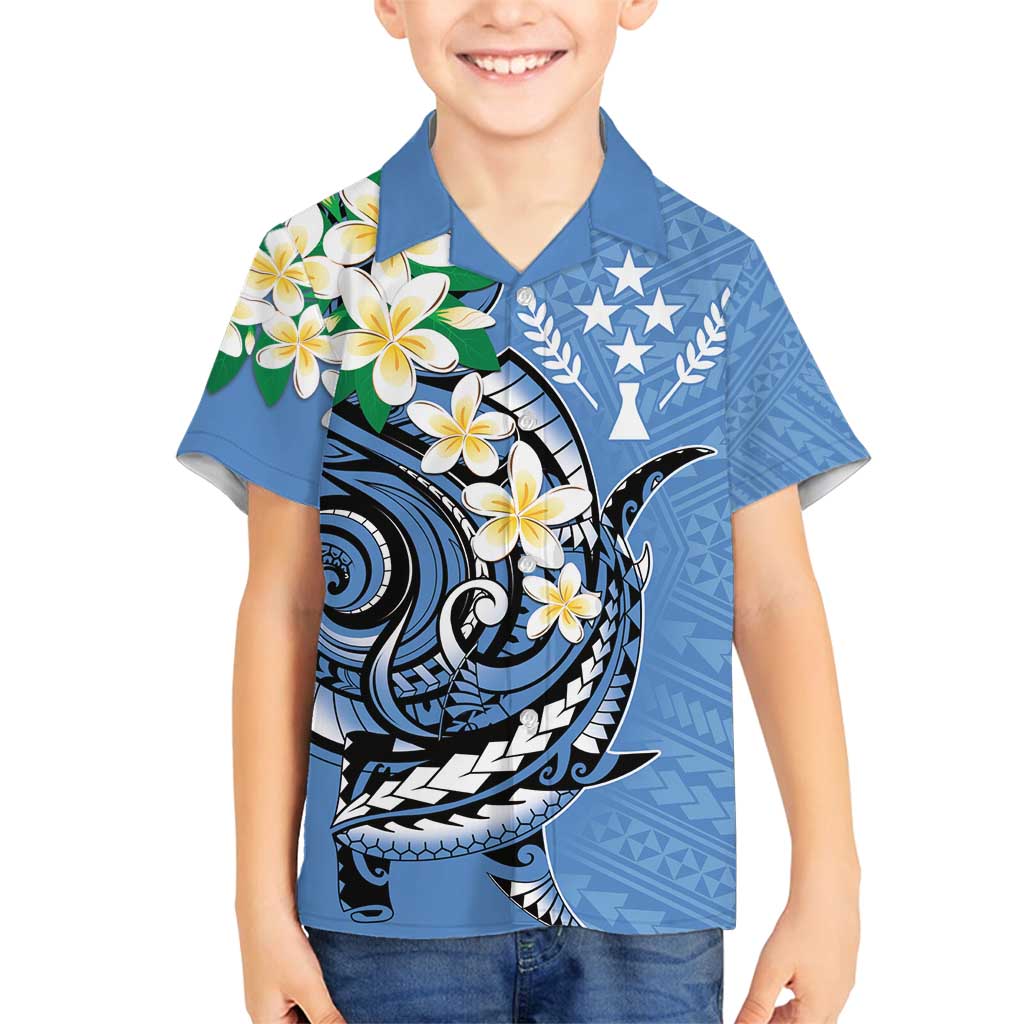 FSM Kosrae Polynesian Shark Tattoo Personalised Family Matching Summer Maxi Dress and Hawaiian Shirt