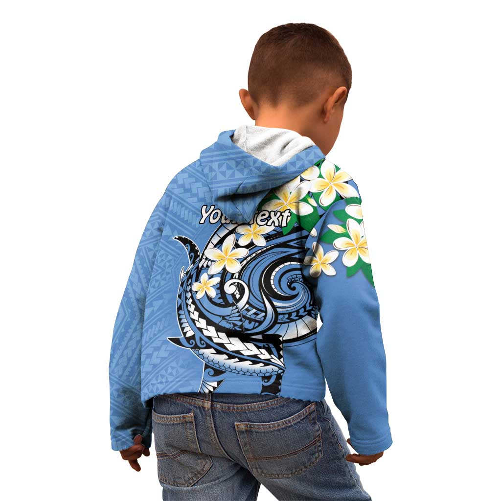 FSM Kosrae Polynesian Shark Tattoo Personalised Kid Hoodie