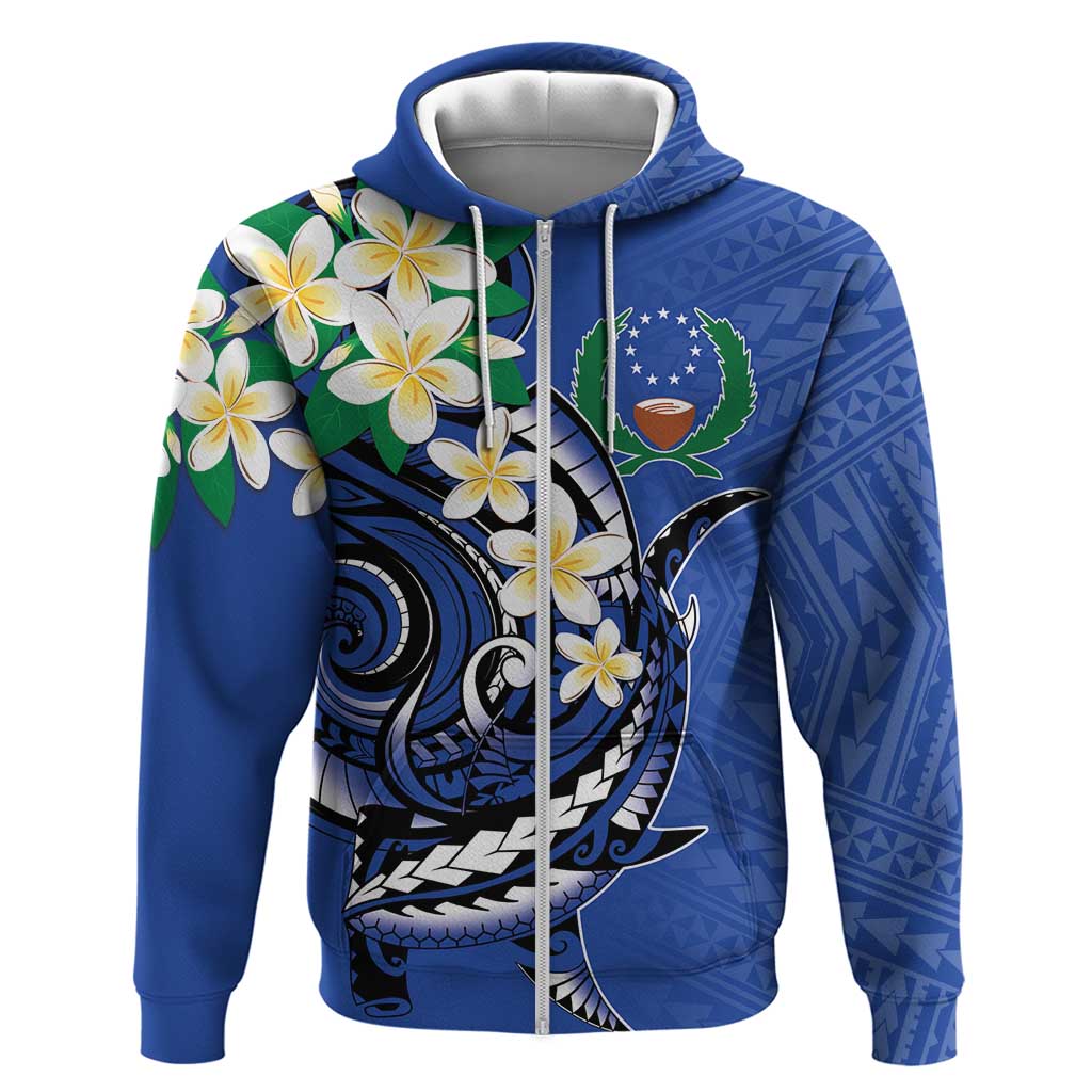 FSM Pohnpei Polynesian Shark Tattoo Personalised Hoodie