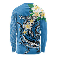 FSM Yap State Polynesian Shark Tattoo Personalised Long Sleeve Shirt