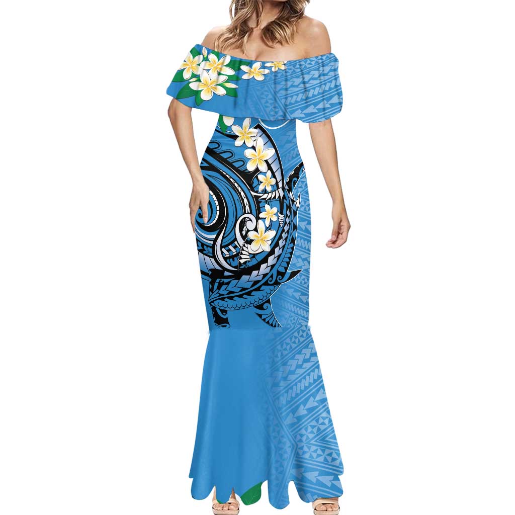 FSM Yap State Polynesian Shark Tattoo Personalised Mermaid Dress