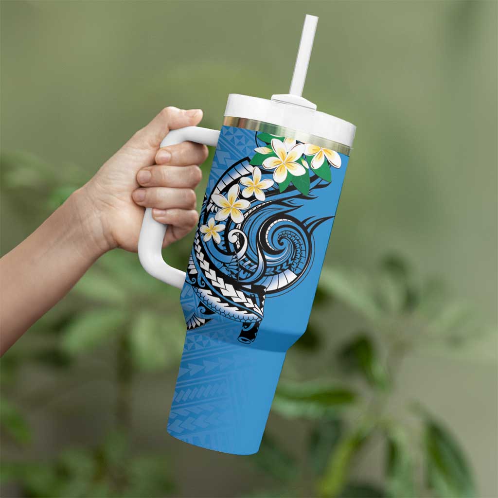 FSM Yap State Polynesian Shark Tattoo Personalised Tumbler With Handle