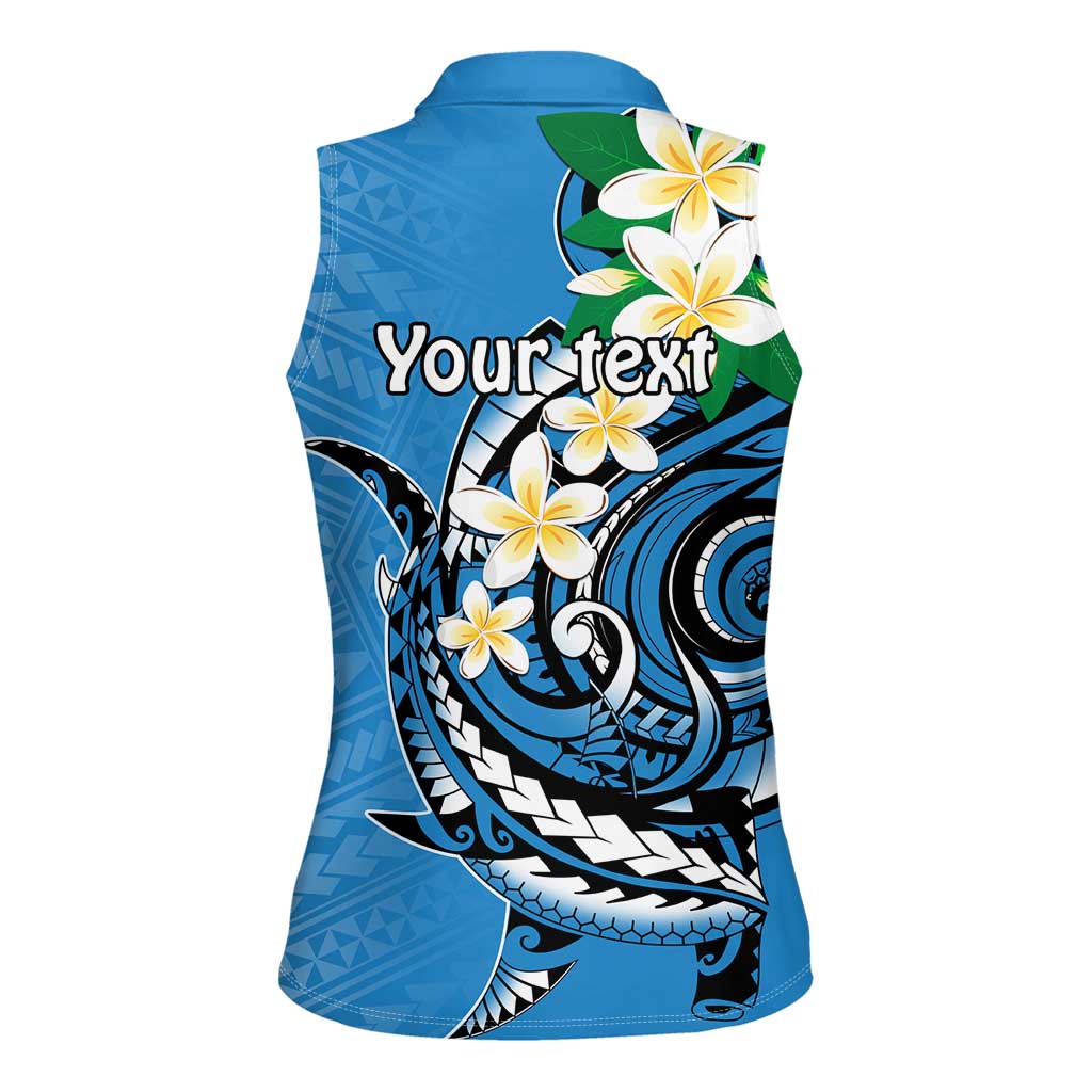 FSM Yap State Polynesian Shark Tattoo Personalised Women Sleeveless Polo Shirt