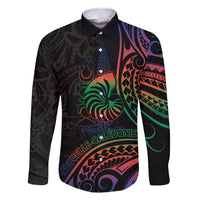 New Caledonia Polynesian Tatoo Personalised Family Matching Tank Maxi Dress and Hawaiian Shirt