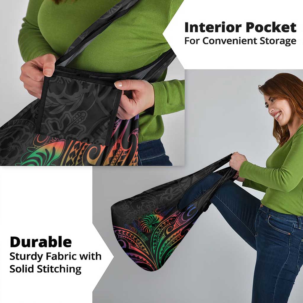 New Caledonia Polynesian Tatoo Personalised Grocery Bag