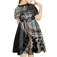 personalised-polynesia-skull-kid-short-sleeve-dress-tattoo-in-the-style-of-maori-with-marine-life-gold