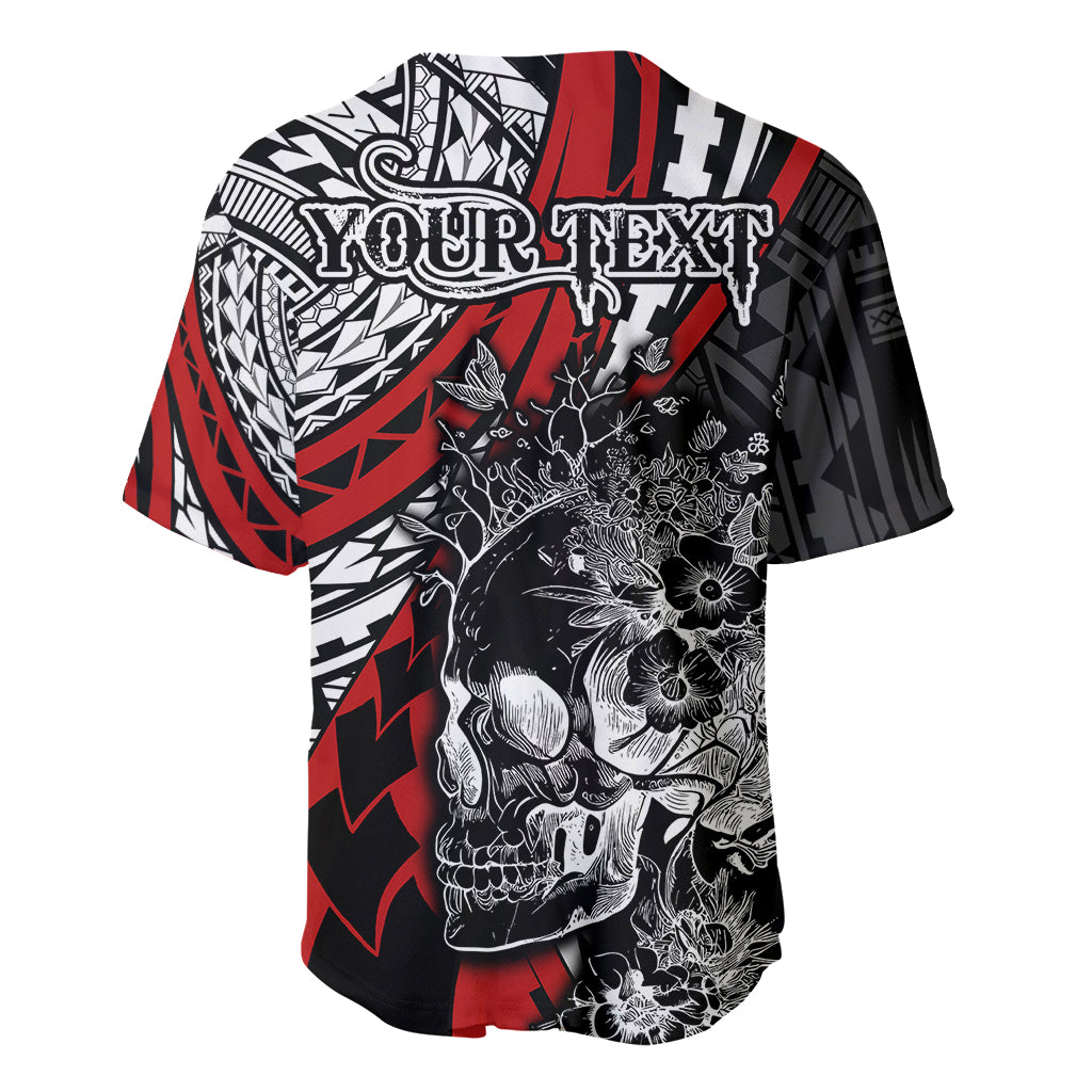 personalised-polynesia-skull-baseball-jersey-tattoo-in-the-style-of-maori-with-marine-life-red