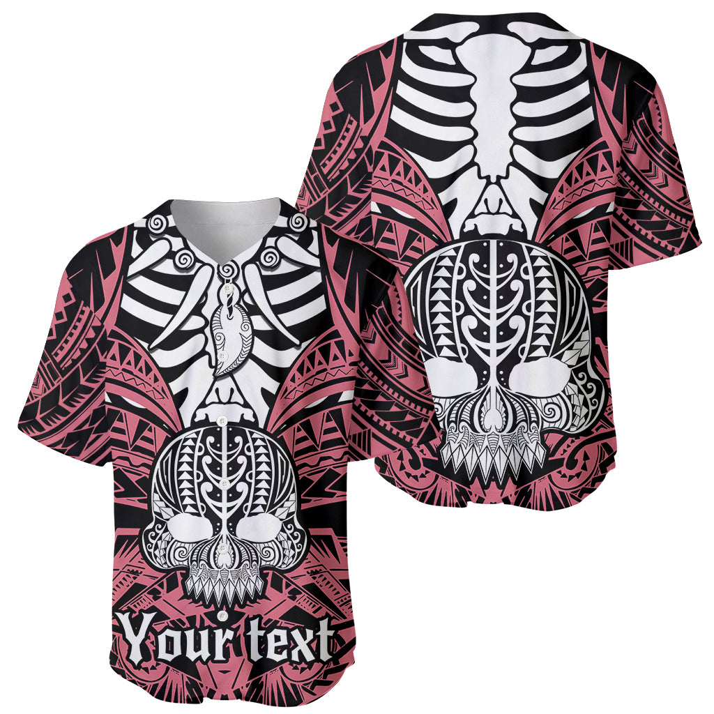 personalised-polynesia-skull-baseball-jersey-with-boars-tusk-pink-arty-vibe