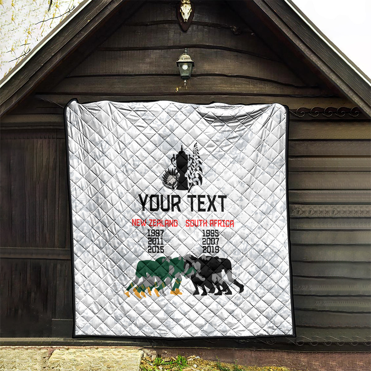 Custom New Zealand South Africa Rugby Quilt History Commemorative World Cup Winners Unique LT9 - Polynesian Pride