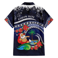 Felis Pusgua Guam Santa Hawaiian Shirt Merry Christmas with Polynesian Tribal