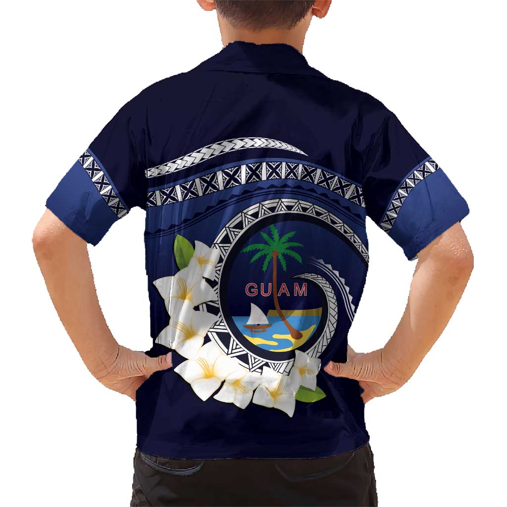 Hafai Adai Guam Guasalis Kid Hawaiian Shirt Polynesian Tribal Pattern