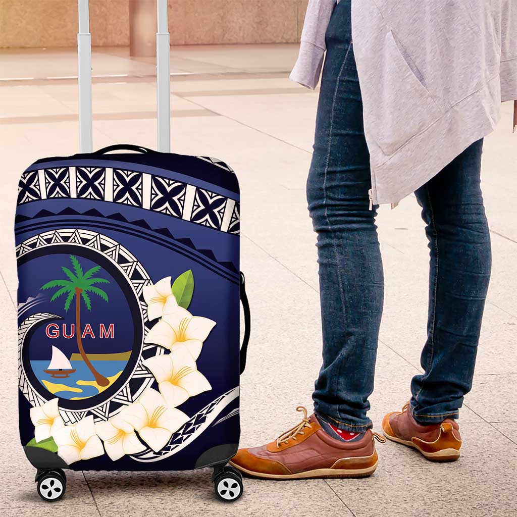 Hafai Adai Guam Guasalis Luggage Cover Polynesian Tribal Pattern LT9 Blue - Polynesian Pride