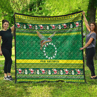 Meri Kiritimiti Cook Islands Christmas Quilt Maroro Flying Fish and White Stars LT9 - Polynesian Pride
