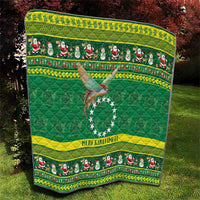 Meri Kiritimiti Cook Islands Christmas Quilt Maroro Flying Fish and White Stars LT9 - Polynesian Pride