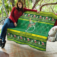 Meri Kiritimiti Cook Islands Christmas Quilt Maroro Flying Fish and White Stars LT9 - Polynesian Pride
