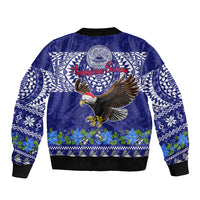 American Samoa Christmas Bomber Jacket Manuia le Kerisimasi Polynesian Tribal LT9 - Polynesian Pride