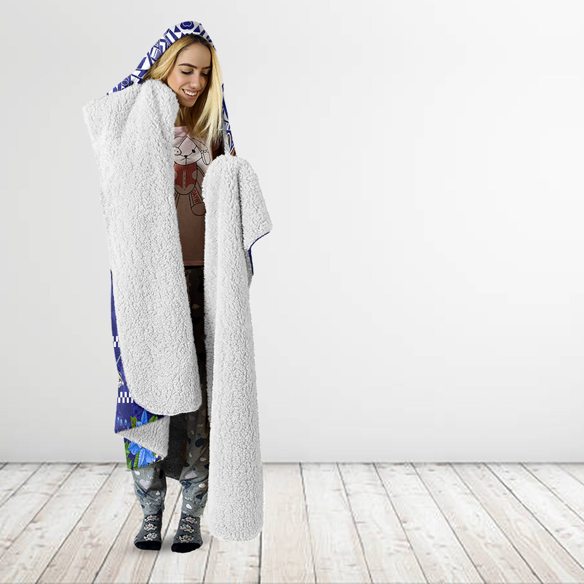 Personalised American Samoa Christmas Hooded Blanket Manuia le Kerisimasi Polynesian Tribal LT9 - Polynesian Pride