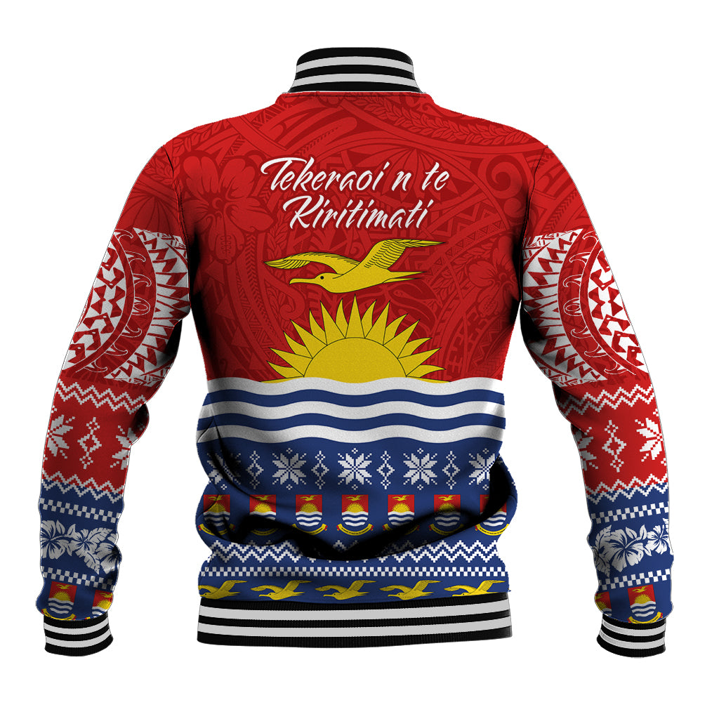 Kiribati Christmas Baseball Jacket Tekeraoi n Te Tiritimati Polynesian Tribal LT9 - Polynesian Pride