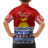 Kiribati Christmas Family Matching Tank Maxi Dress and Hawaiian Shirt Tekeraoi n Te Tiritimati Polynesian Tribal LT9 - Polynesian Pride