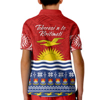 Kiribati Christmas Kid Polo Shirt Tekeraoi n Te Tiritimati Polynesian Tribal LT9 - Polynesian Pride