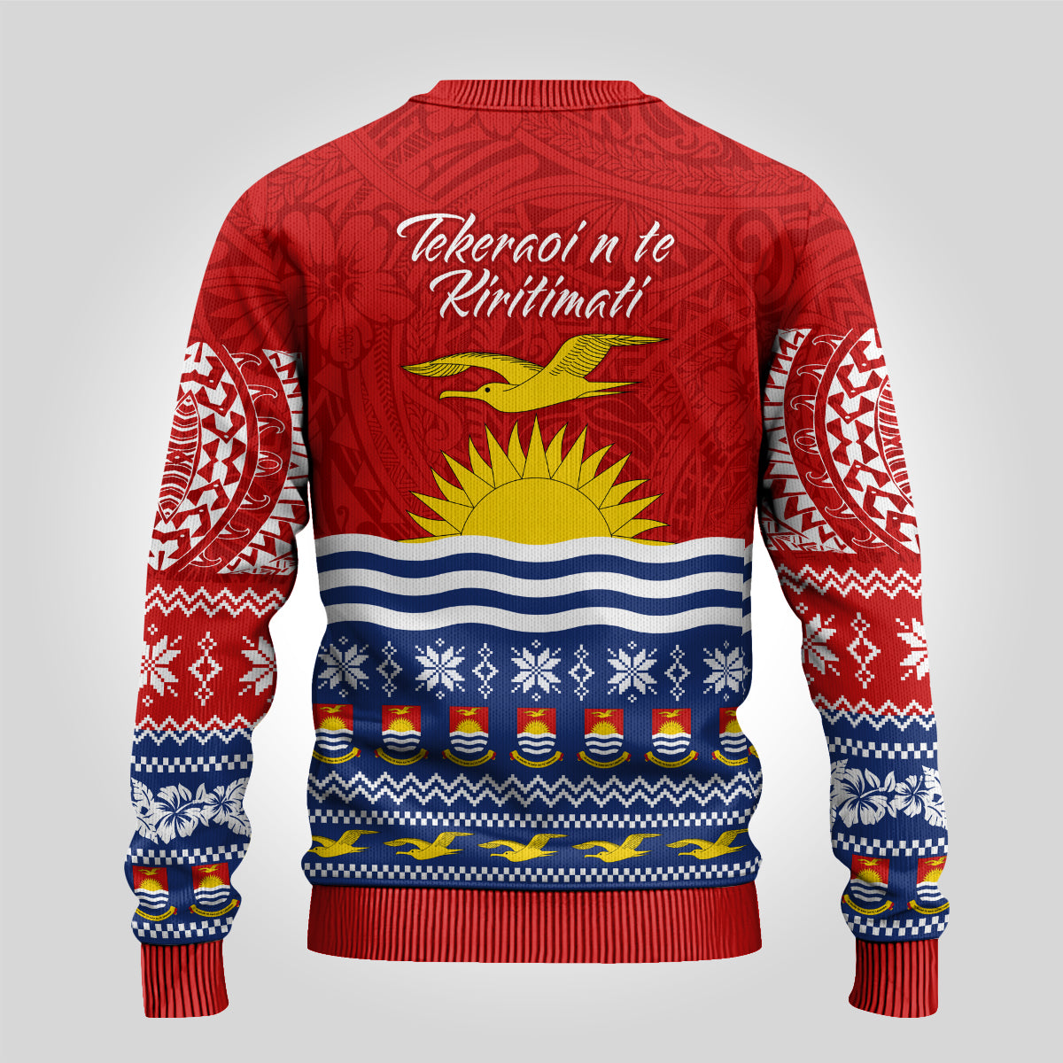 Kiribati Christmas Ugly Christmas Sweater Tekeraoi n Te Tiritimati Polynesian Tribal LT9 - Polynesian Pride