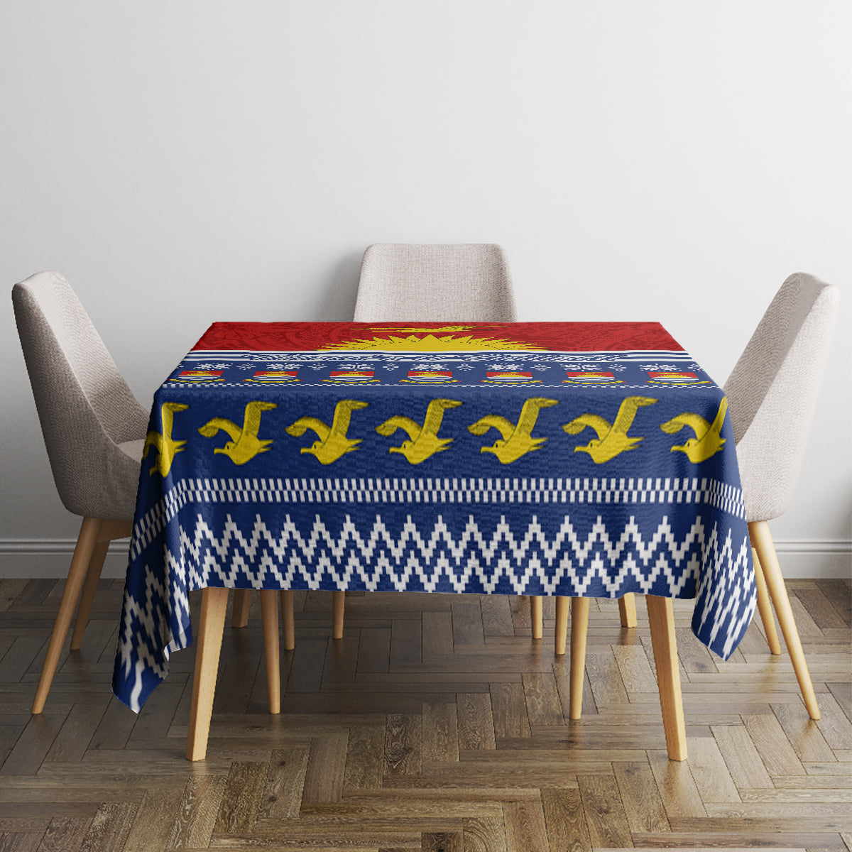 Kiribati Christmas Tablecloth Tekeraoi n Te Tiritimati Polynesian Tribal LT9 - Polynesian Pride