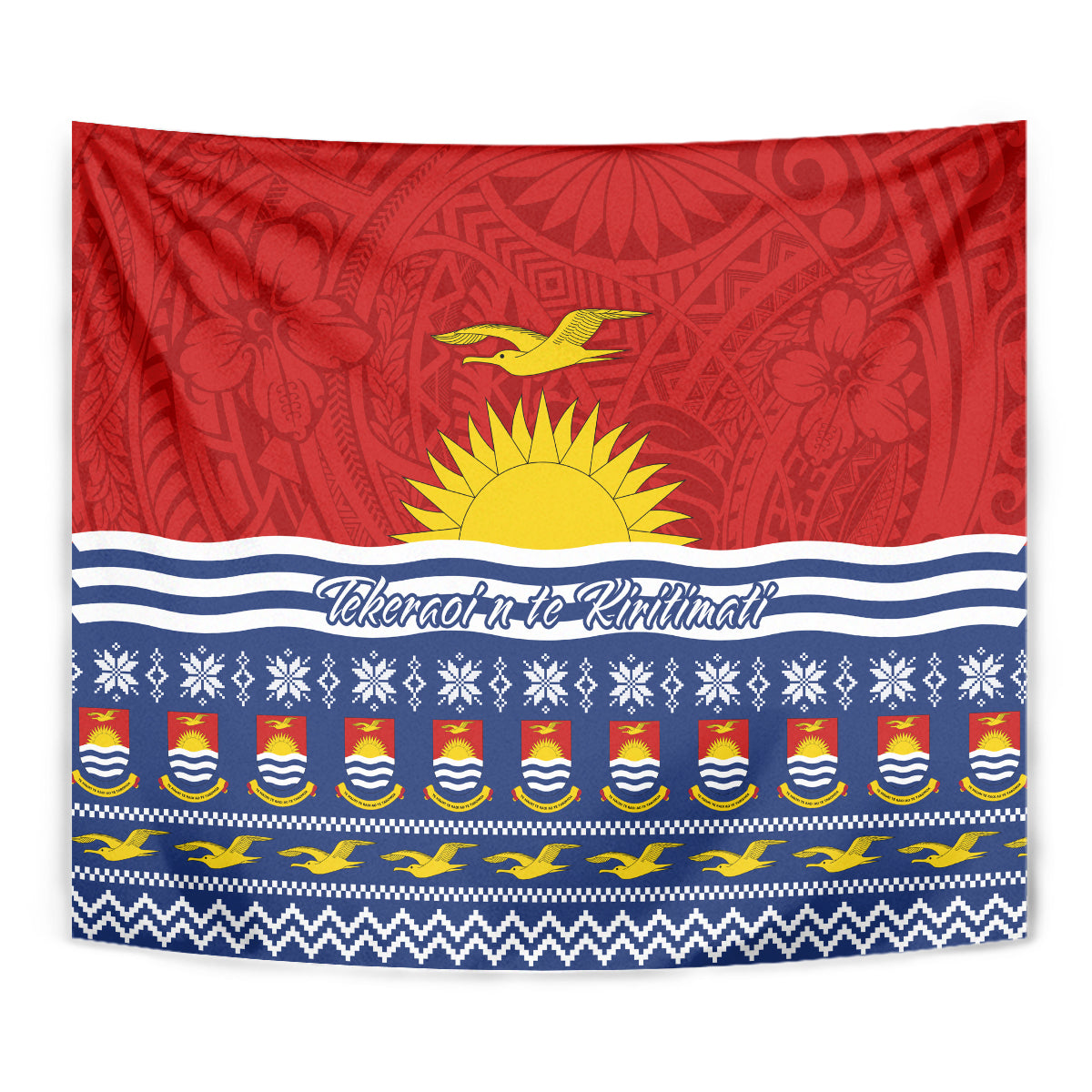 Kiribati Christmas Tapestry Tekeraoi n Te Tiritimati Polynesian Tribal LT9 - Polynesian Pride