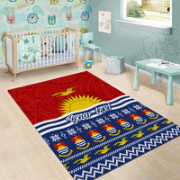 Personalised Kiribati Christmas Area Rug Tekeraoi n Te Tiritimati Polynesian Tribal LT9 - Polynesian Pride