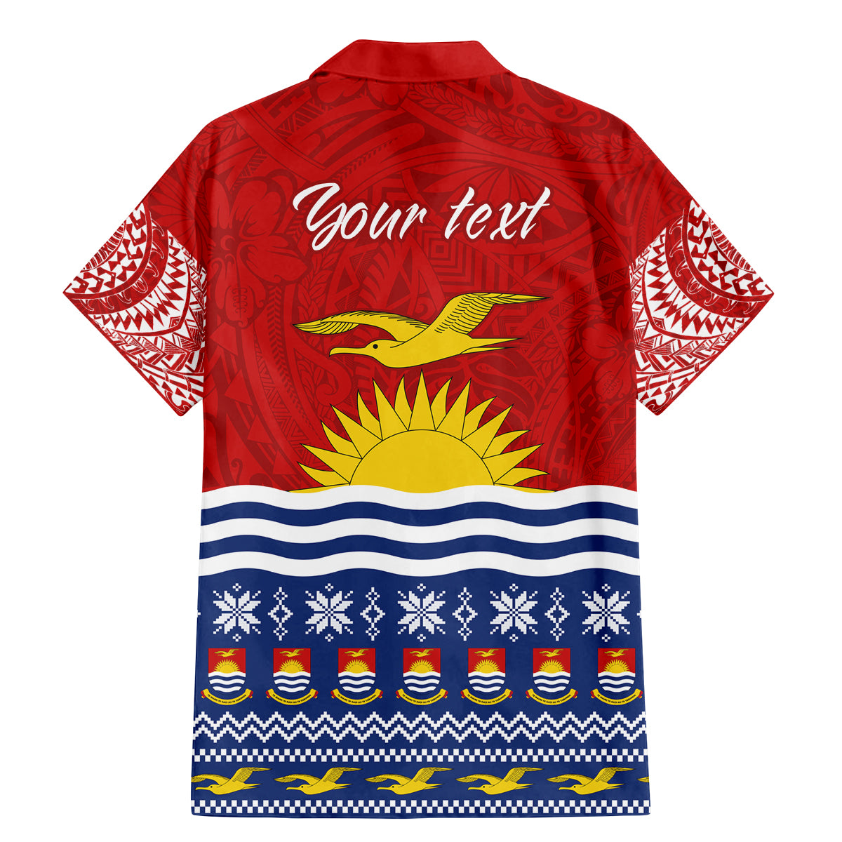 Personalised Kiribati Christmas Family Matching Mermaid Dress and Hawaiian Shirt Tekeraoi n Te Tiritimati Polynesian Tribal LT9 - Polynesian Pride
