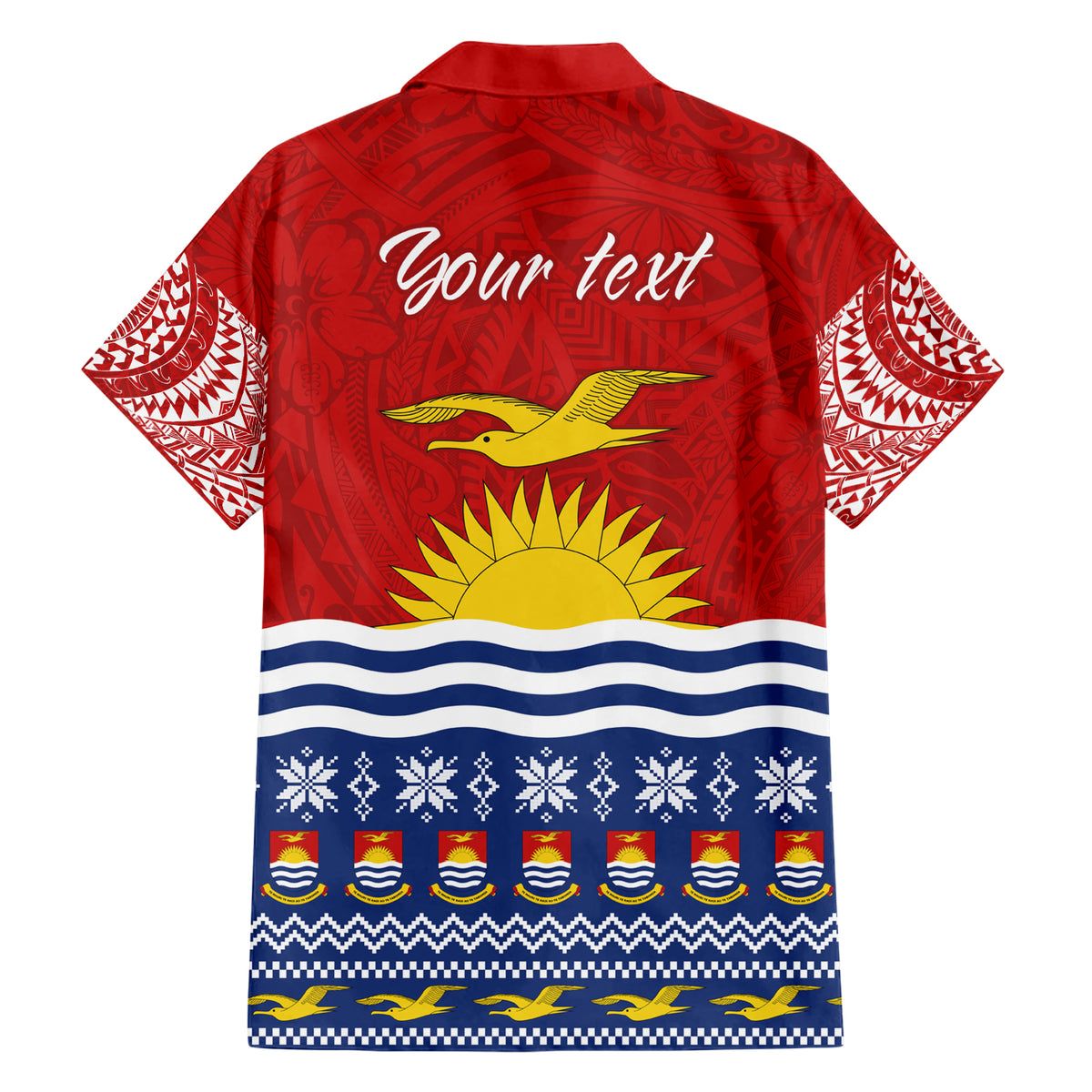Personalised Kiribati Christmas Hawaiian Shirt Tekeraoi n Te Tiritimati Polynesian Tribal LT9 - Polynesian Pride