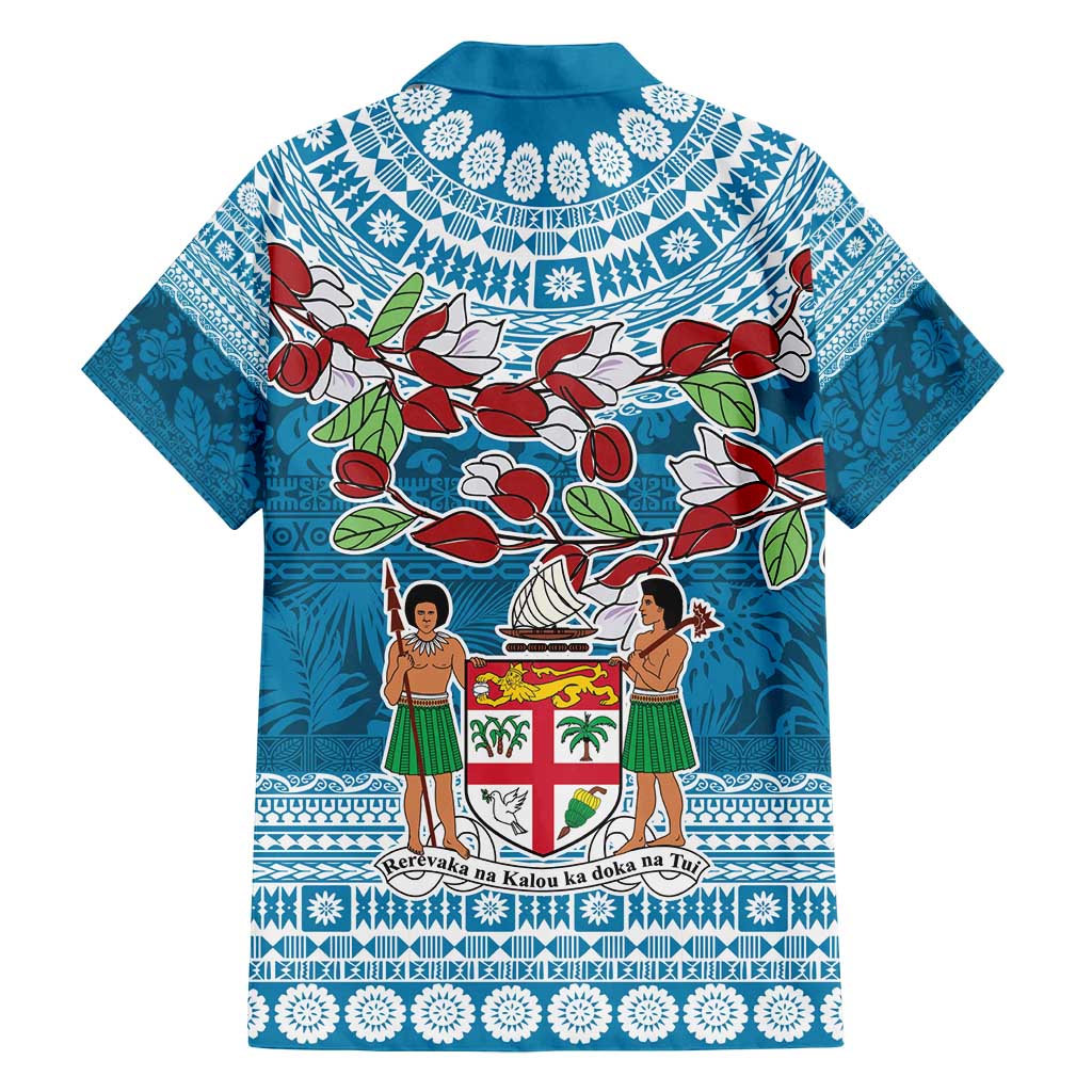 Fijian Tagimoucia Flowers Family Matching Long Sleeve Bodycon Dress and Hawaiian Shirt Christmas Coquette bow