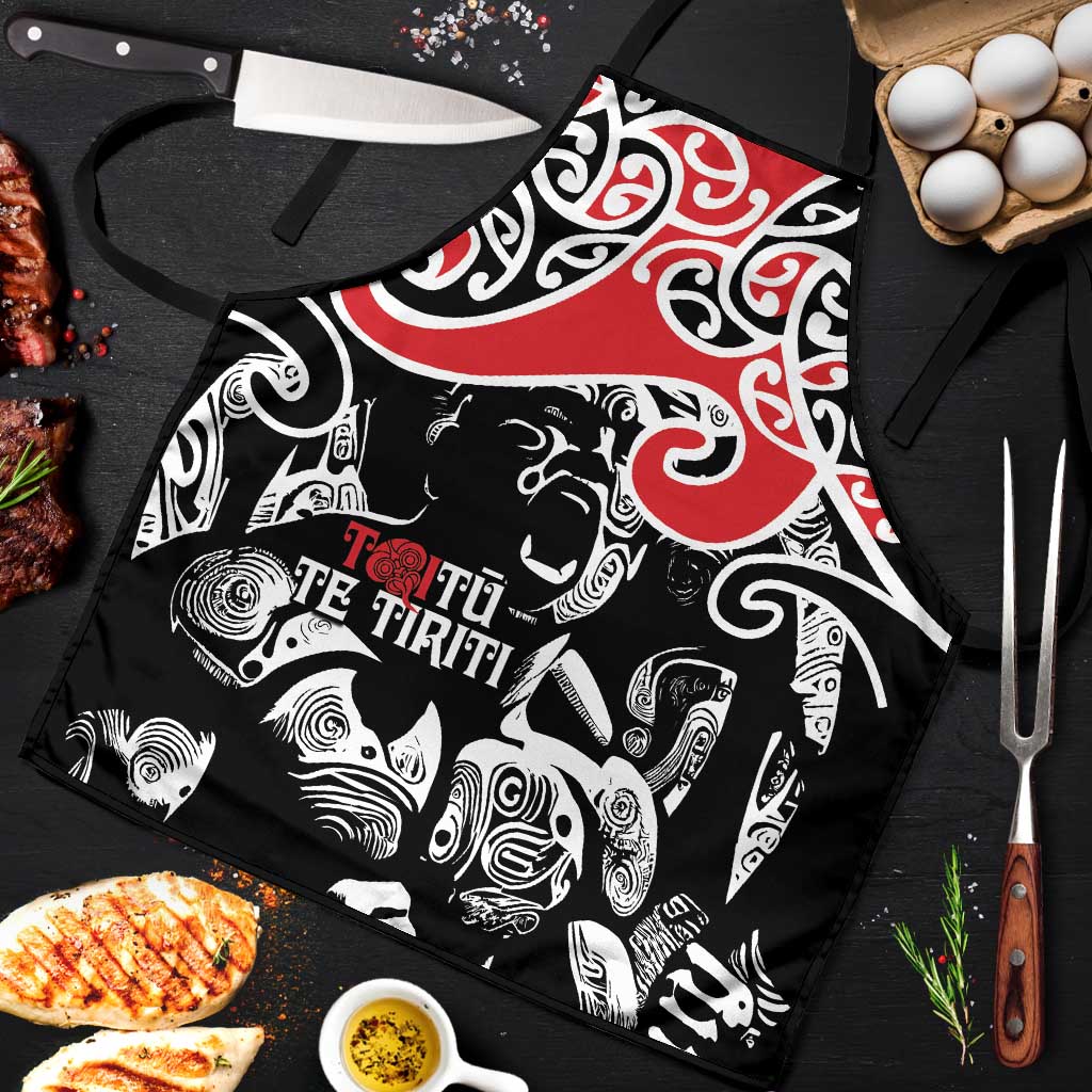 Aotearoa Toitu Te Tiriti Apron New Zealand Stand Together Stand Stronger - Polynesian Pride