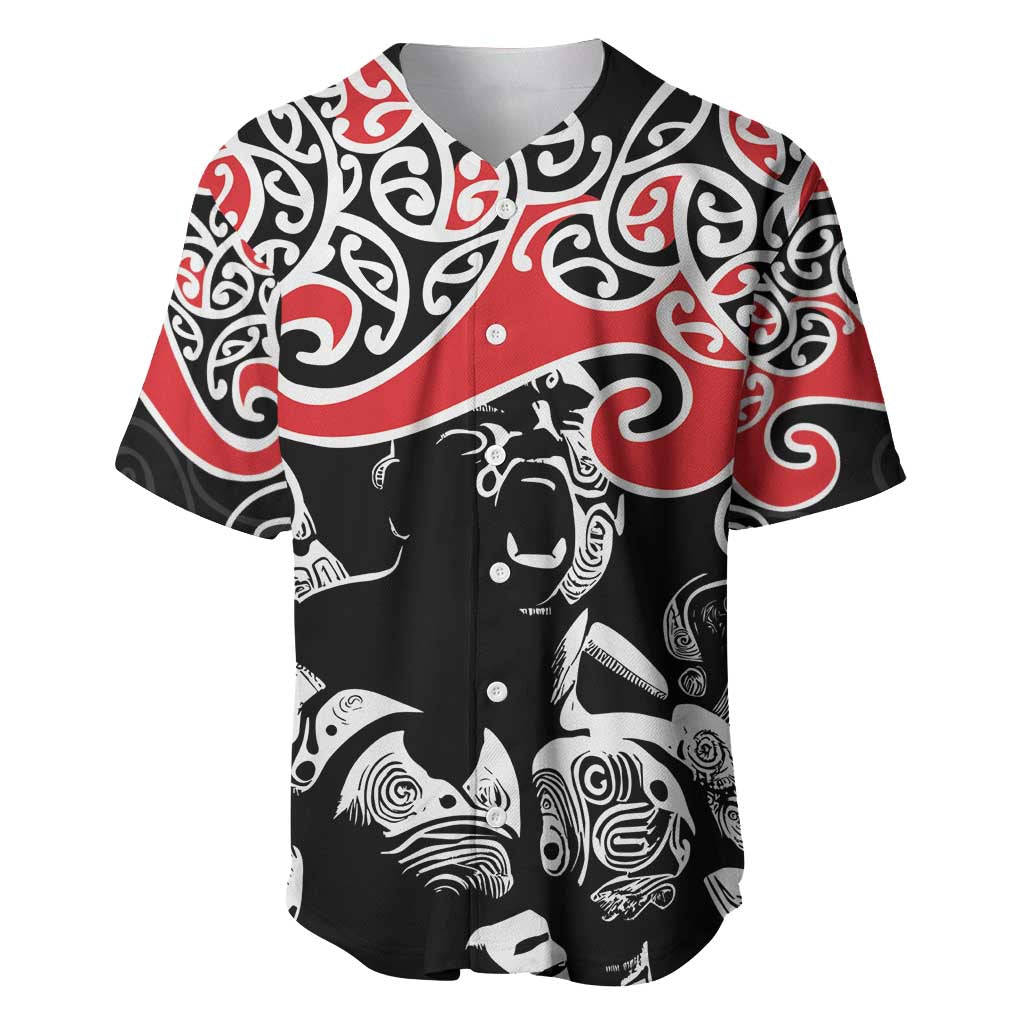 Aotearoa Toitu Te Tiriti Baseball Jersey New Zealand Stand Together Stand Stronger LT9 Black - Polynesian Pride