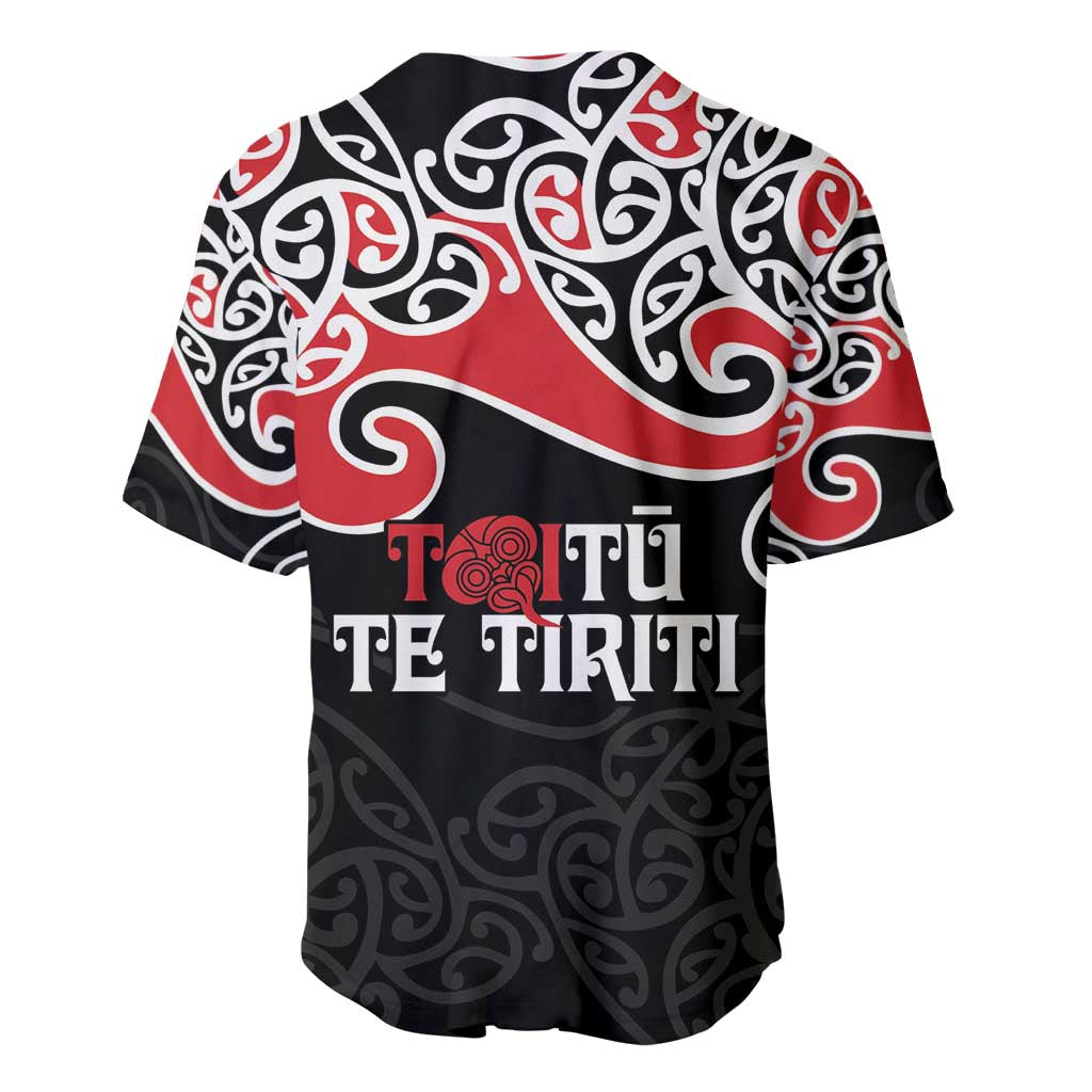 Aotearoa Toitu Te Tiriti Baseball Jersey New Zealand Stand Together Stand Stronger LT9 - Polynesian Pride