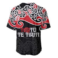 Aotearoa Toitu Te Tiriti Baseball Jersey New Zealand Stand Together Stand Stronger LT9 - Polynesian Pride