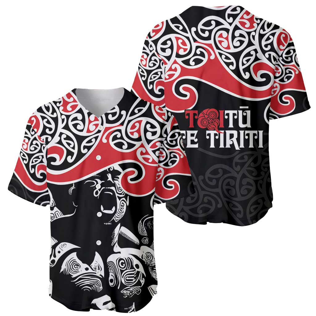 Aotearoa Toitu Te Tiriti Baseball Jersey New Zealand Stand Together Stand Stronger LT9 - Polynesian Pride