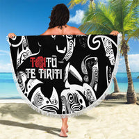 Aotearoa Toitu Te Tiriti Beach Blanket New Zealand Stand Together Stand Stronger