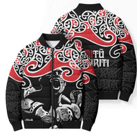 Aotearoa Toitu Te Tiriti Bomber Puffer Jacket New Zealand Stand Together Stand Stronger - Polynesian Pride