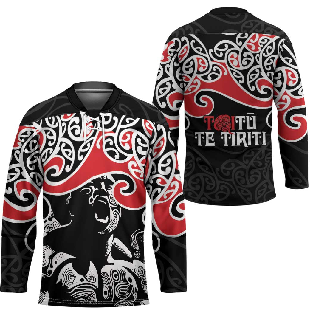Aotearoa Toitu Te Tiriti Hockey Jersey New Zealand Stand Together Stand Stronger - Polynesian Pride