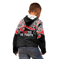 Aotearoa Toitu Te Tiriti Kid Hoodie New Zealand Stand Together Stand Stronger