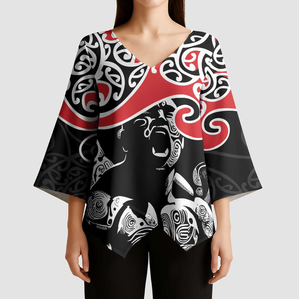 Aotearoa Toitu Te Tiriti Kimono Sleeve Blouse New Zealand Stand Together Stand Stronger - Polynesian Pride
