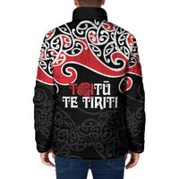 Aotearoa Toitu Te Tiriti Padded Jacket New Zealand Stand Together Stand Stronger - Polynesian Pride