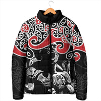 Aotearoa Toitu Te Tiriti Padded Jacket New Zealand Stand Together Stand Stronger - Polynesian Pride