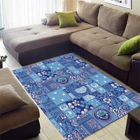 Federated States of Micronesia Merry Christmas Area Rug Pacific Patchwork Xmas Vibes - Polynesian Pride