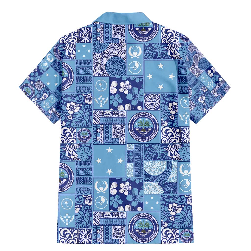 Federated States of Micronesia Merry Christmas Family Matching Mermaid Dress and Hawaiian Shirt Pacific Patchwork Xmas Vibes - Polynesian Pride