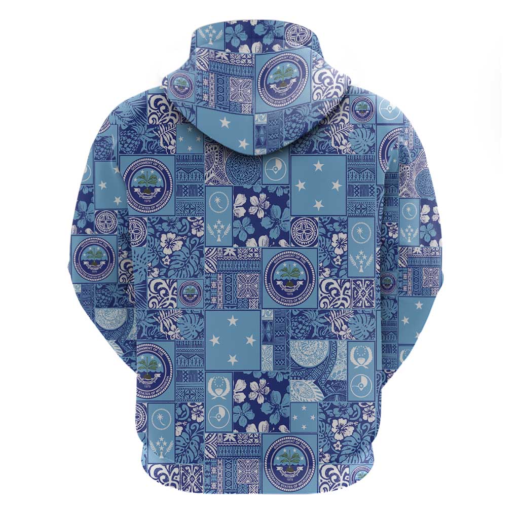 Federated States of Micronesia Merry Christmas Hoodie Pacific Patchwork Xmas Vibes LT9 - Polynesian Pride
